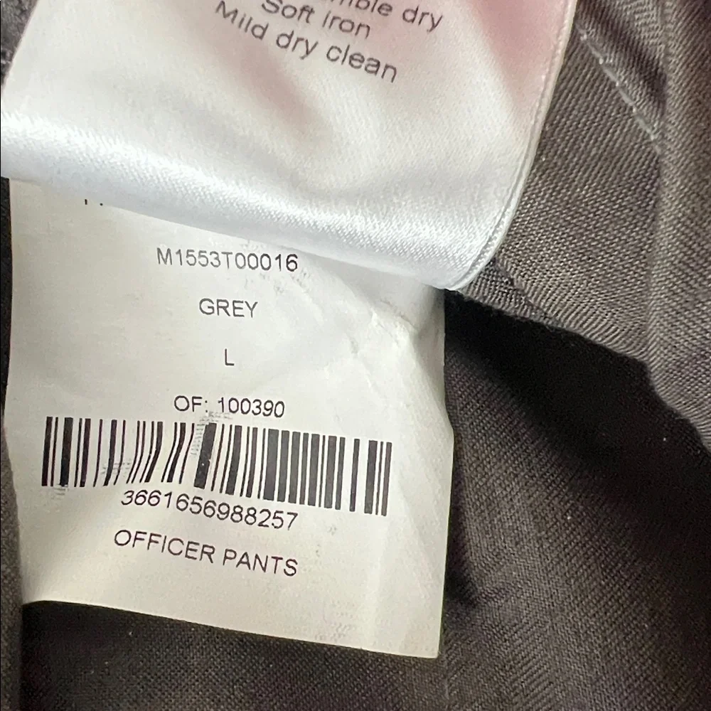 Fashion Connexion x Kappa Gray Plaid Wide-Leg Officer Pants Unisex - Picture 6 of 6